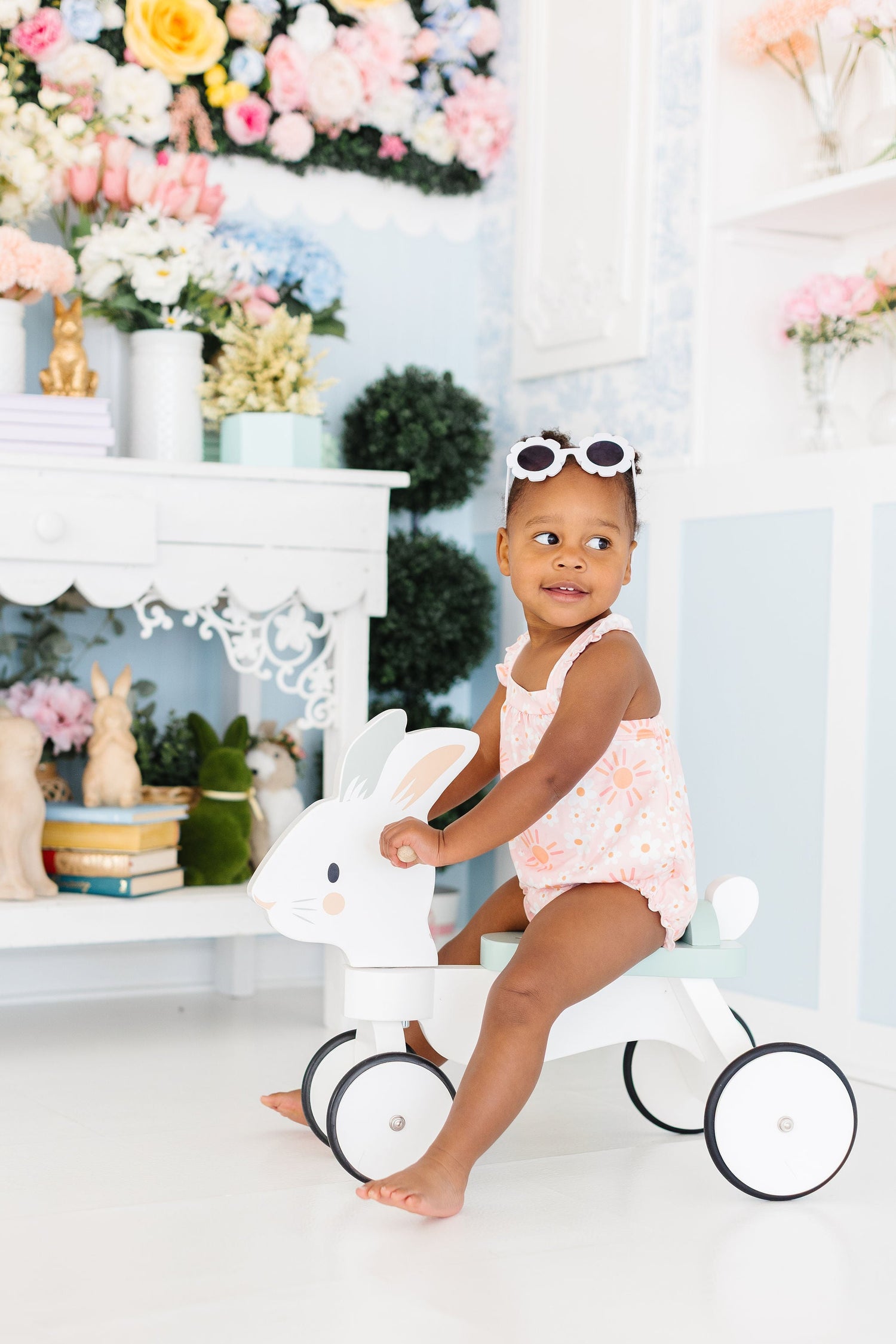 Sweet & Sunny Ruffle Cross Back Romper - Image 2