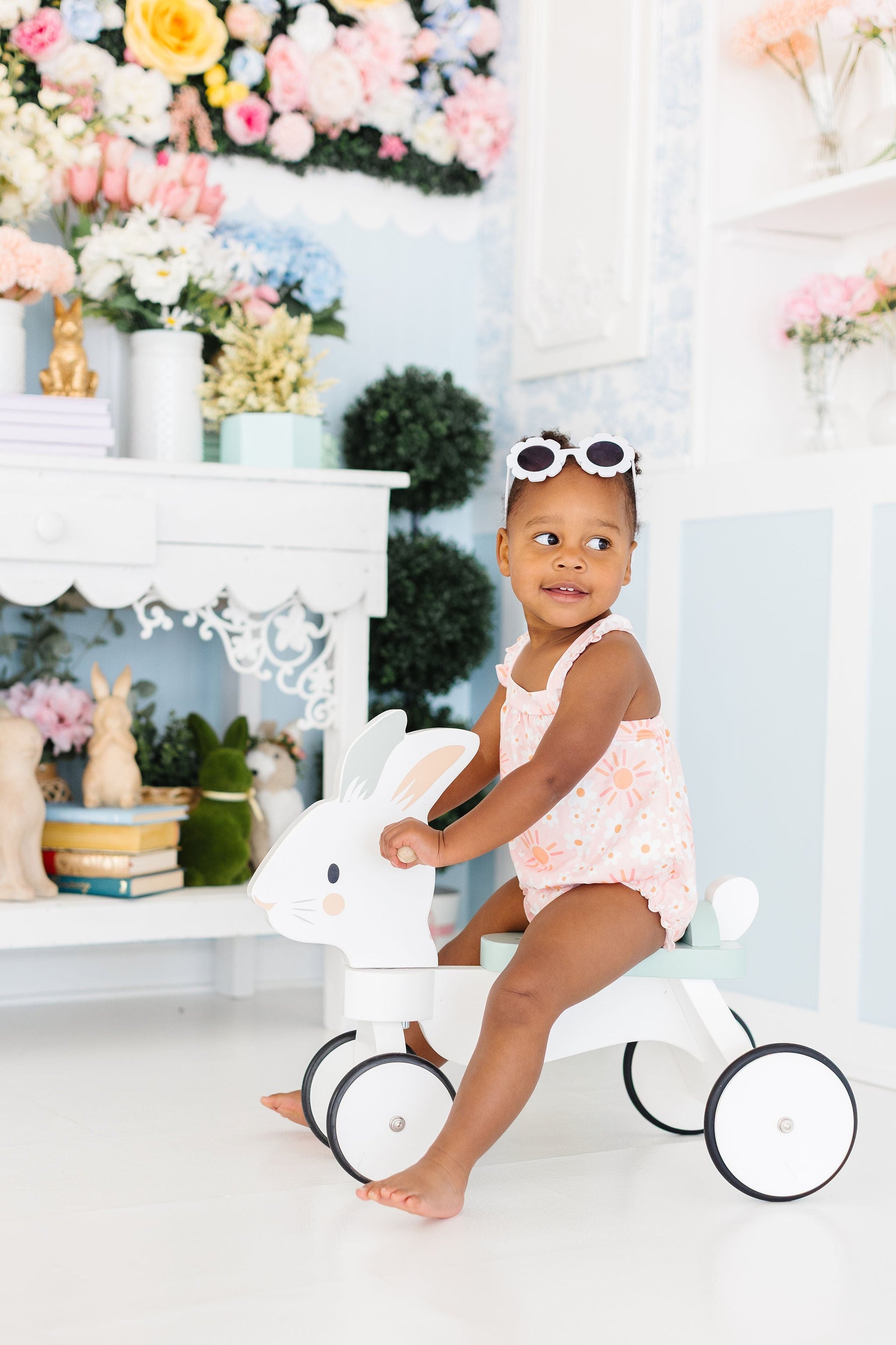 Sweet & Sunny Ruffle Cross Back Romper - Image 2