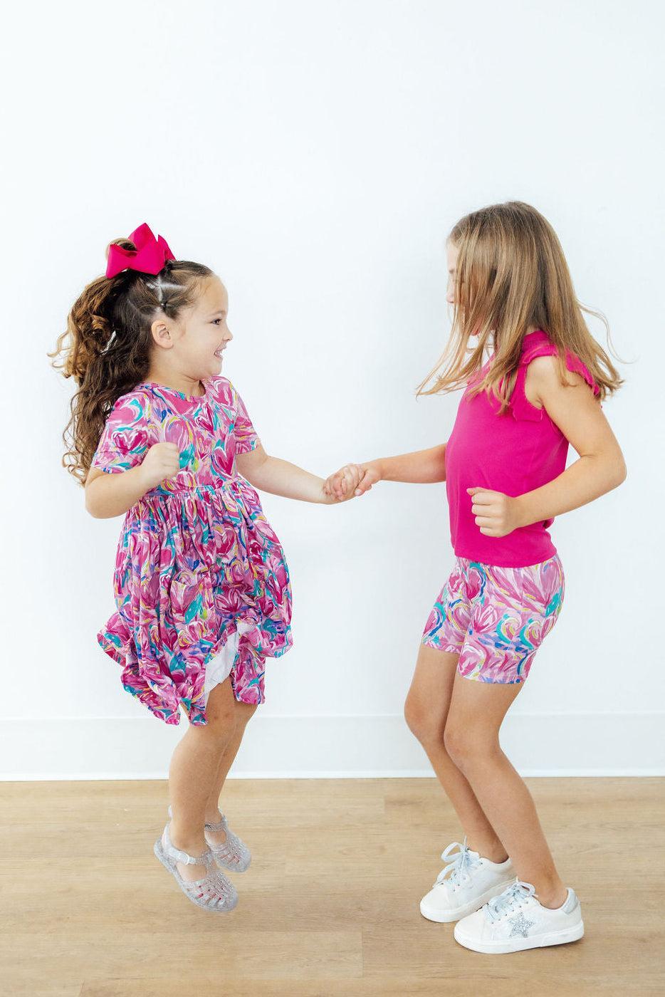 Sweetheart Scribble S/S Pocket Twirl Dress - Image 2