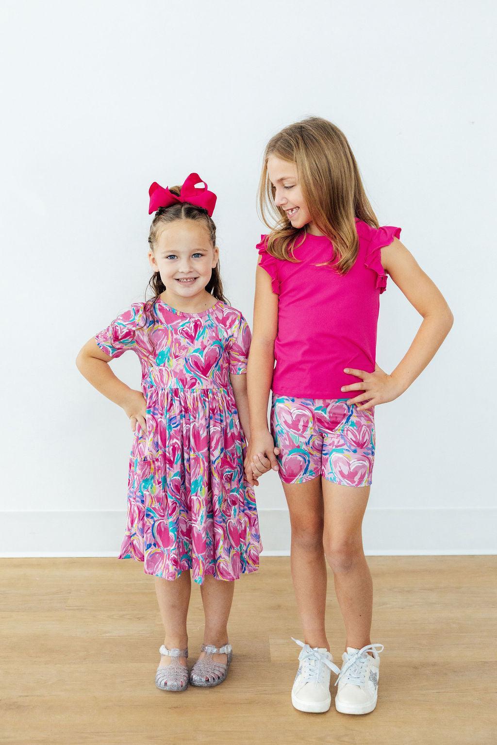 Sweetheart Scribble S/S Pocket Twirl Dress - Image 4