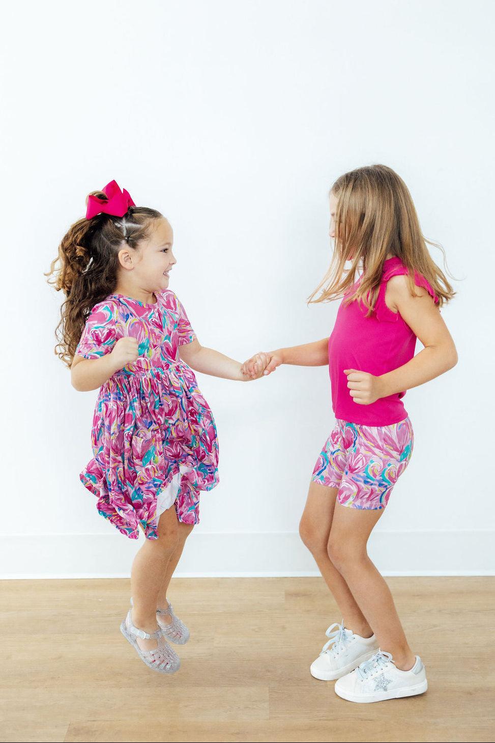 Sweetheart Scribbles Twirl Shorts - Image 3