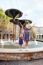 TCU Plaid Frog 3/4 Sleeve Pocket Twirl Dress - Image 2