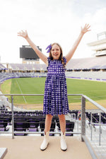 TCU Plaid Frog Flutter Twirl Dress - Image 7