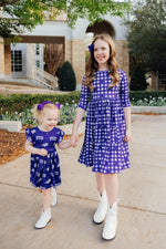 TCU Purple Frog Flutter Twirl Dress - Image 8