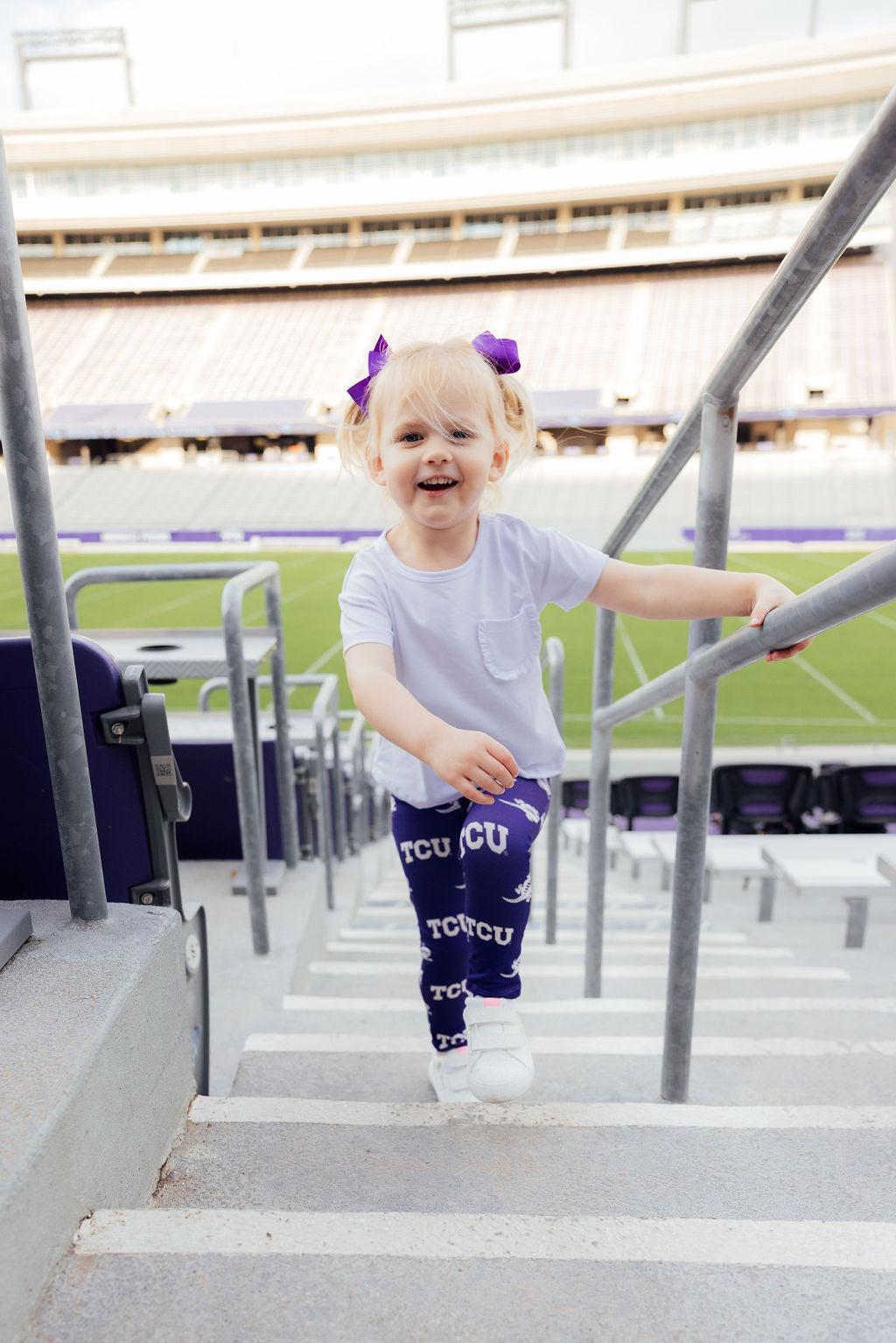 TCU Purple Frog Leggings - Image 5