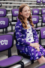 TCU Purple Frog Satin Jacket - Image 3