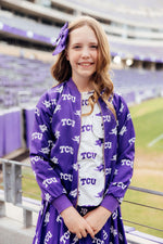 TCU Purple Frog Satin Jacket - Image 6