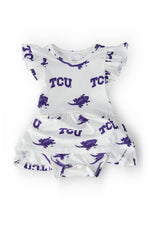 TCU White Frog Flutter Twirl Bodysuit - Image 2