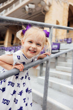 TCU White Frog Flutter Twirl Dress - Image 8