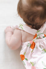 Tangerine Ruffle Cross Back Romper - Image 2