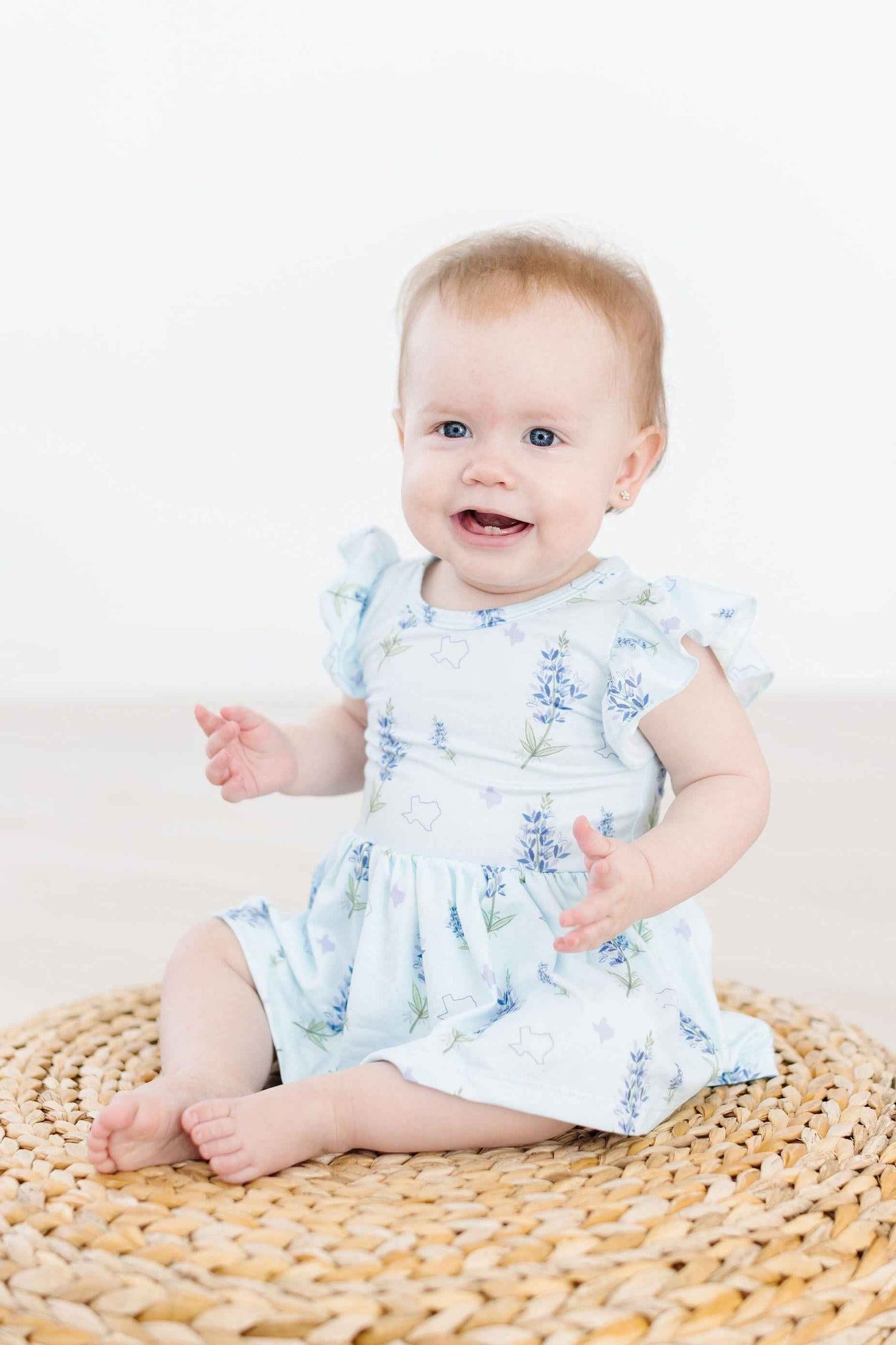 Texas Bluebonnets S/S Flutter Twirl Bodysuit