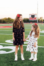 Texas Tech Black Raider Red 3/4 Sleeve Pocket Twirl Dress - Image 4