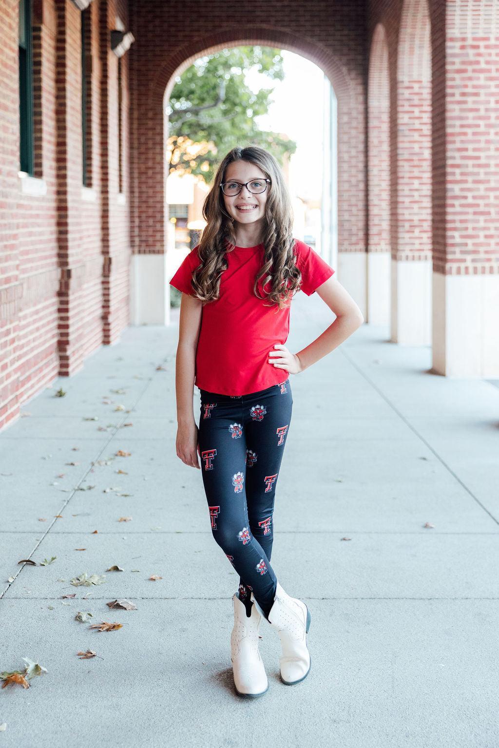 Texas Tech Black Raider Red Leggings - Image 2