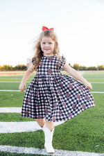 Texas Tech Plaid Raider Red Flutter Twirl Dress - Image 3