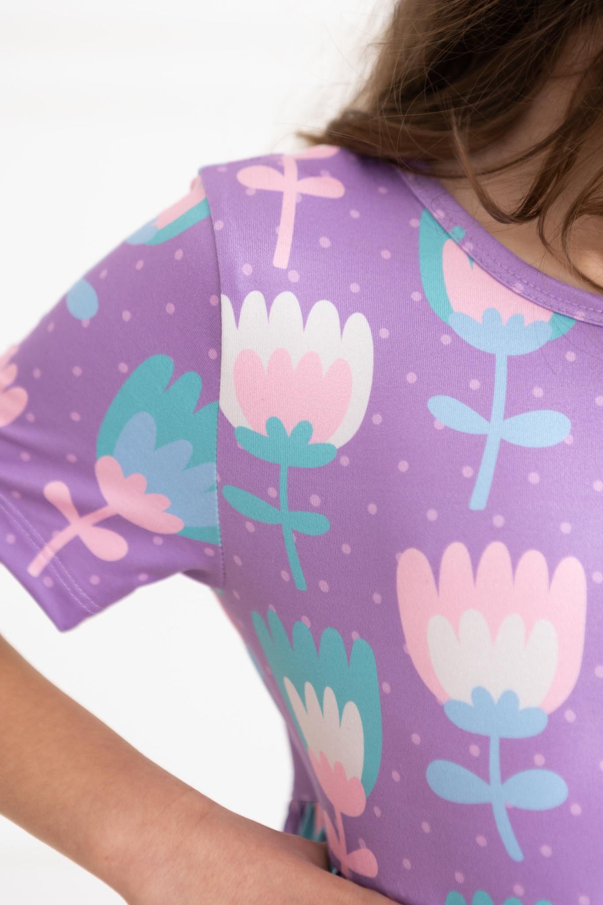 Too Cool Tulips S/S Pocket Twirl Dress - Image 2