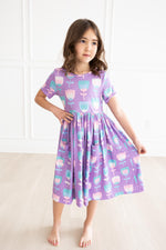 Too Cool Tulips S/S Pocket Twirl Dress - Image 5