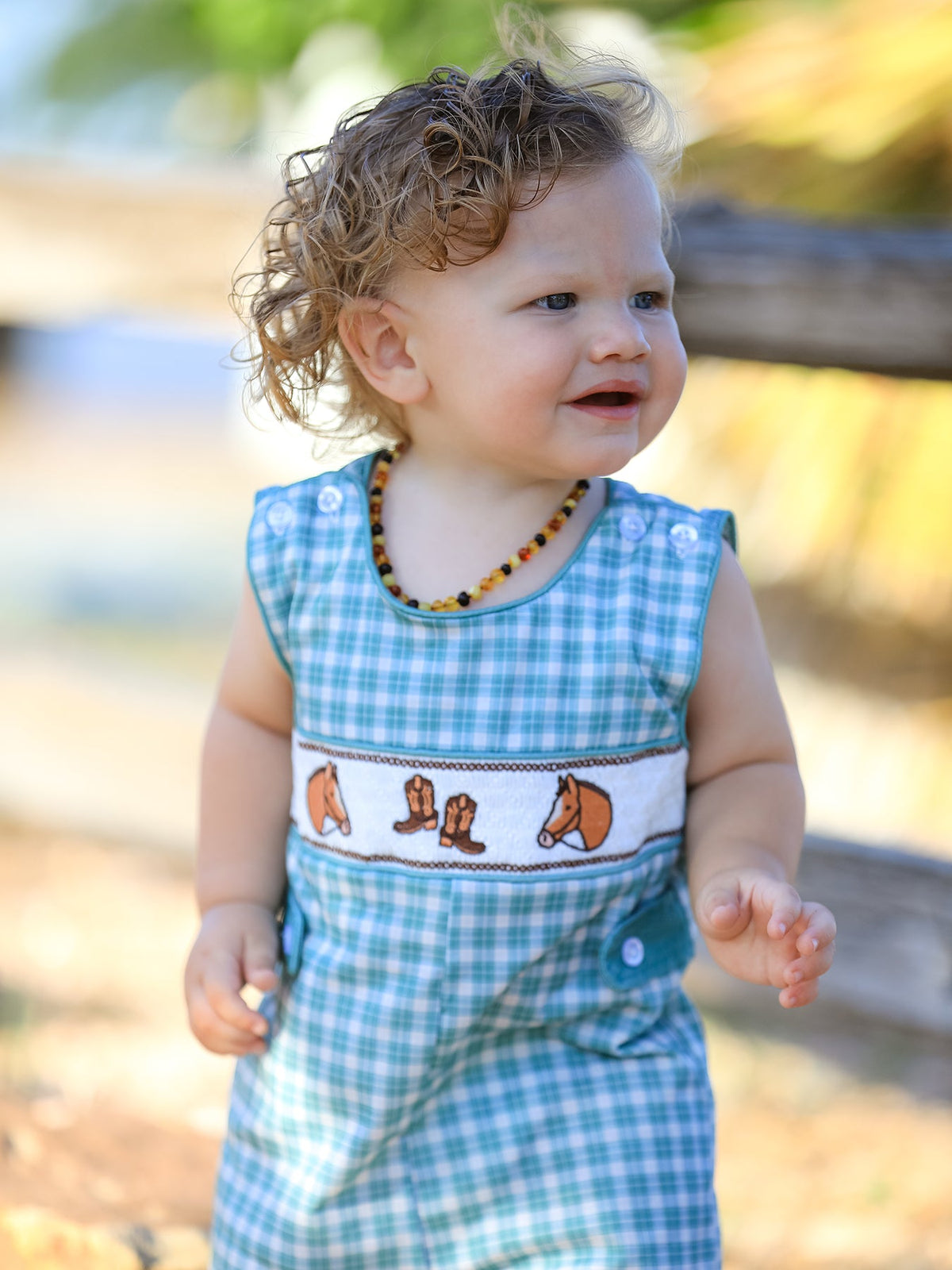 Rylee Faith Designs - Western Plaid Horse Boy JonJon - alternate view 3