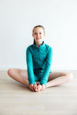 Turbo Teal Active Shorty Shorts - Image 3