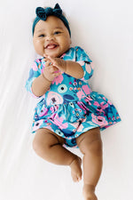 Twirling in Teal 3/4 Sleeve Twirl Bodysuit - Image 2