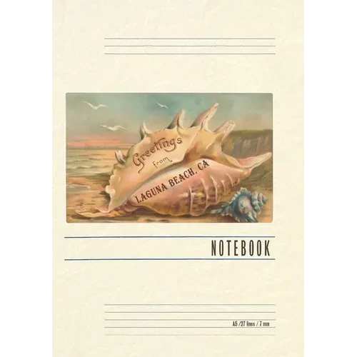 Vintage Lined Notebook Greetings from Laguna Beach - Paperback