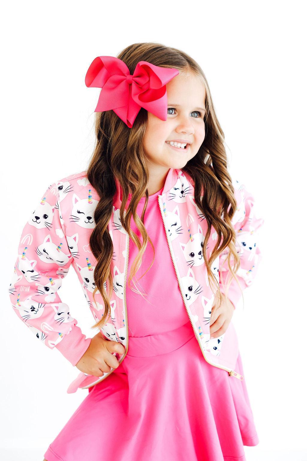 Unicorn Kitties Satin Jacket - Image 2