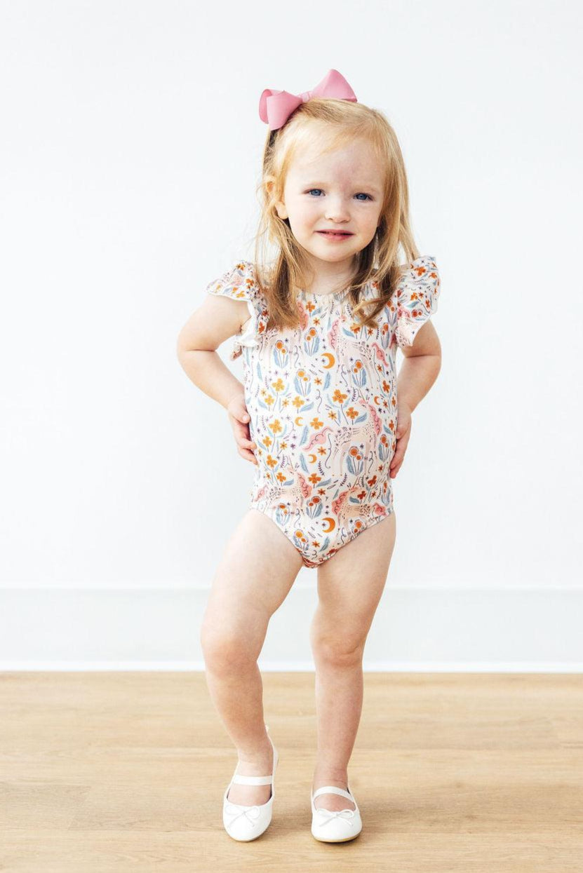 Unicorn Soiree S/S Flutter Sleeve Leotard - Image 2