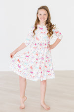 Unicorn Wish 3/4 Sleeve Pocket Twirl Dress - Image 4