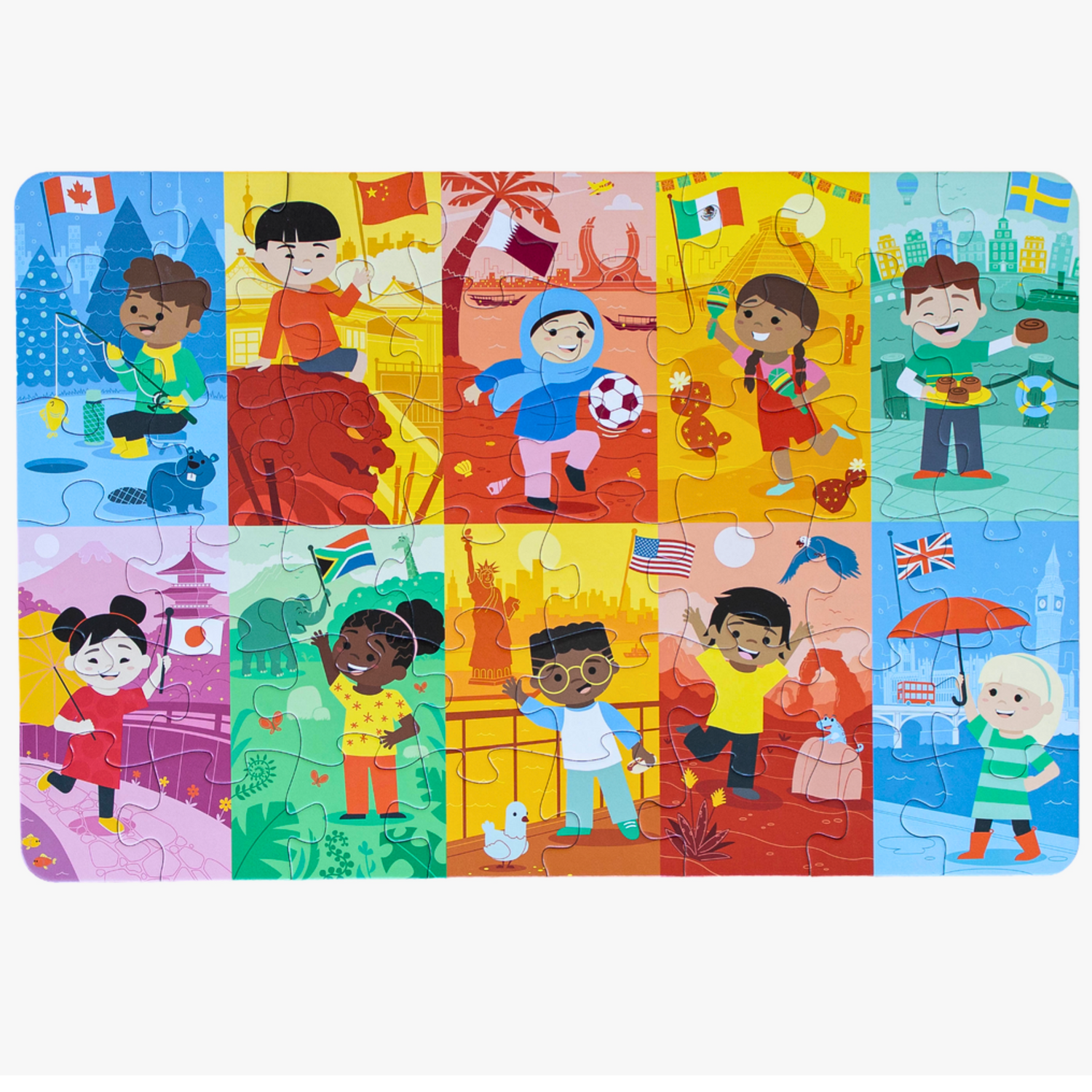 Kids of the World: Jumbo Puzzle - 48 Pieces