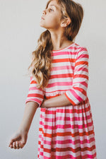 All You Need is Love 3/4 Sleeve Pocket Twirl Dress - Image 6