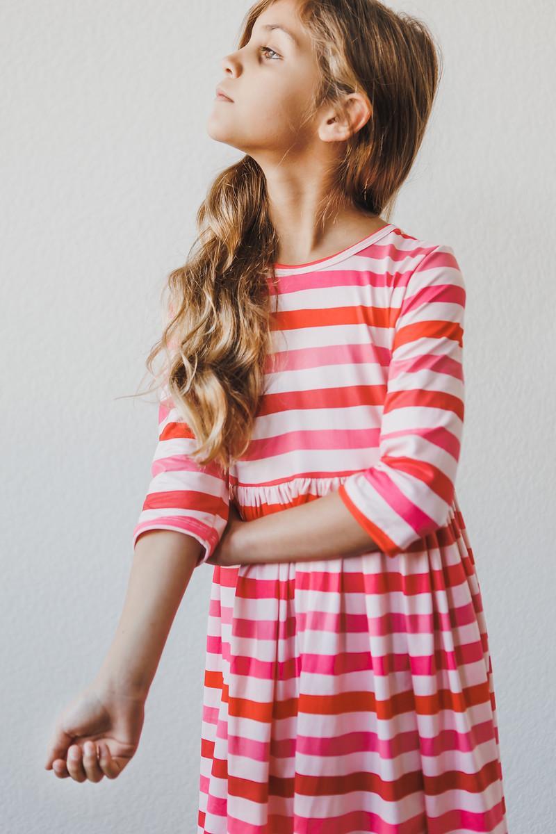 All You Need is Love 3/4 Sleeve Pocket Twirl Dress - Image 6