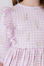 Baby Bunnies 3/4 Sleeve Ruffle Twirl Dress - Image 6