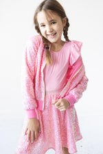 Bubblegum Pink Sequin Jacket - Image 5