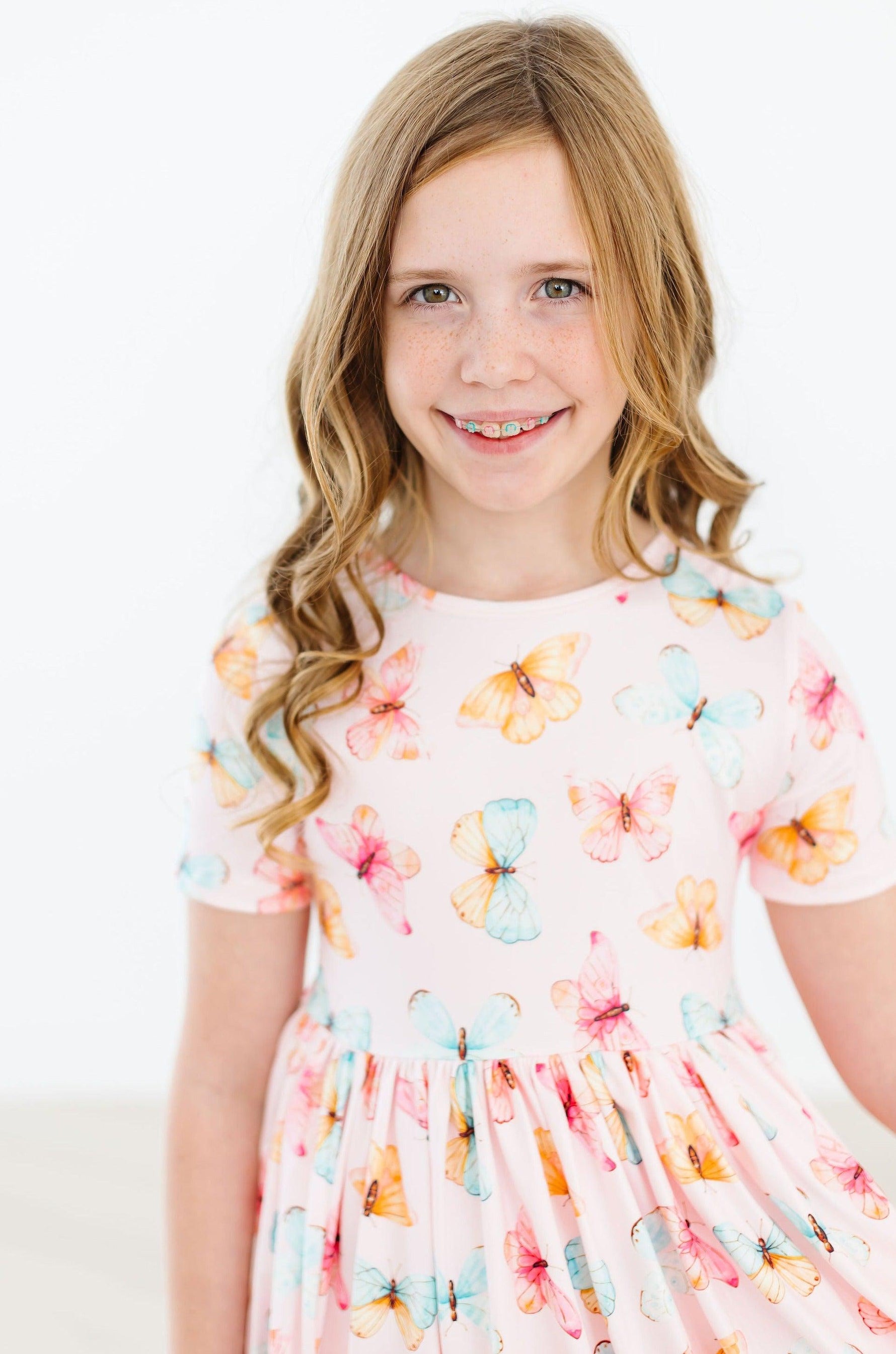 Butterfly Kisses S/S Pocket Twirl Dress - Image 4