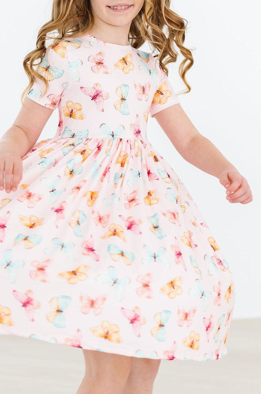 Butterfly Kisses S/S Pocket Twirl Dress - Image 8