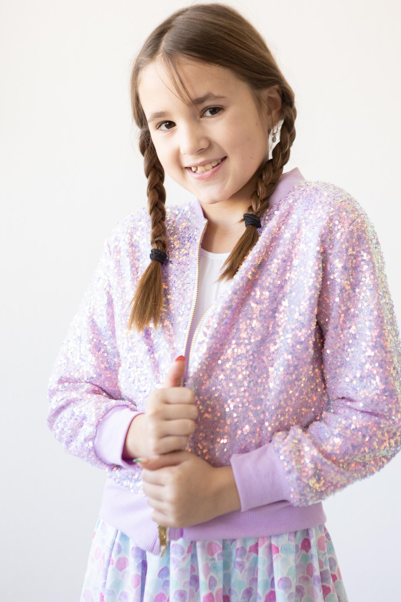 Lavender Sequin Jacket - Image 5
