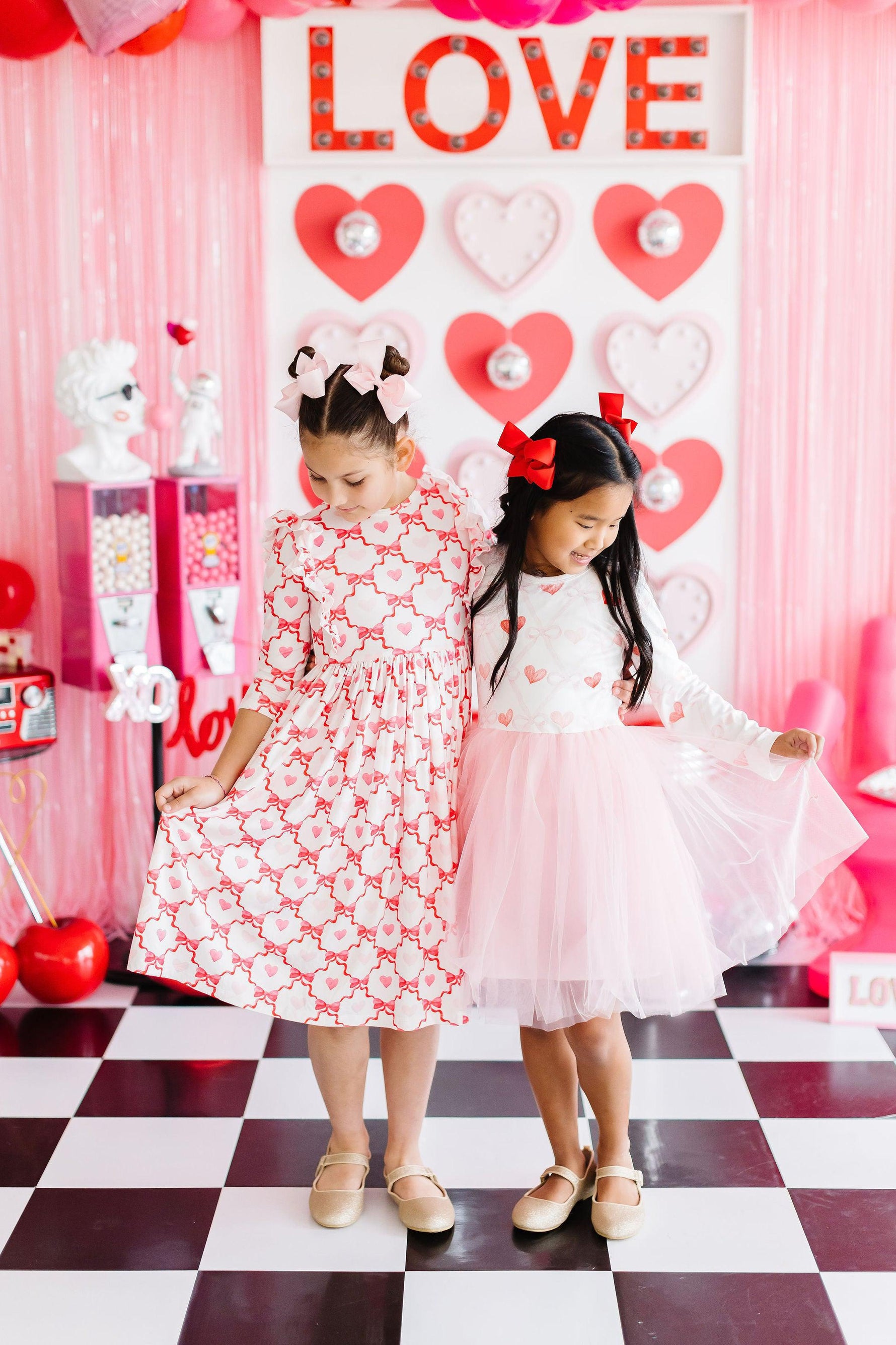 Lovebug 3/4 Sleeve Ruffle Twirl Dress - Image 3