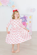 Lovebug 3/4 Sleeve Ruffle Twirl Dress - Image 8