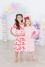 Lovebug 3/4 Sleeve Ruffle Twirl Dress - Image 7