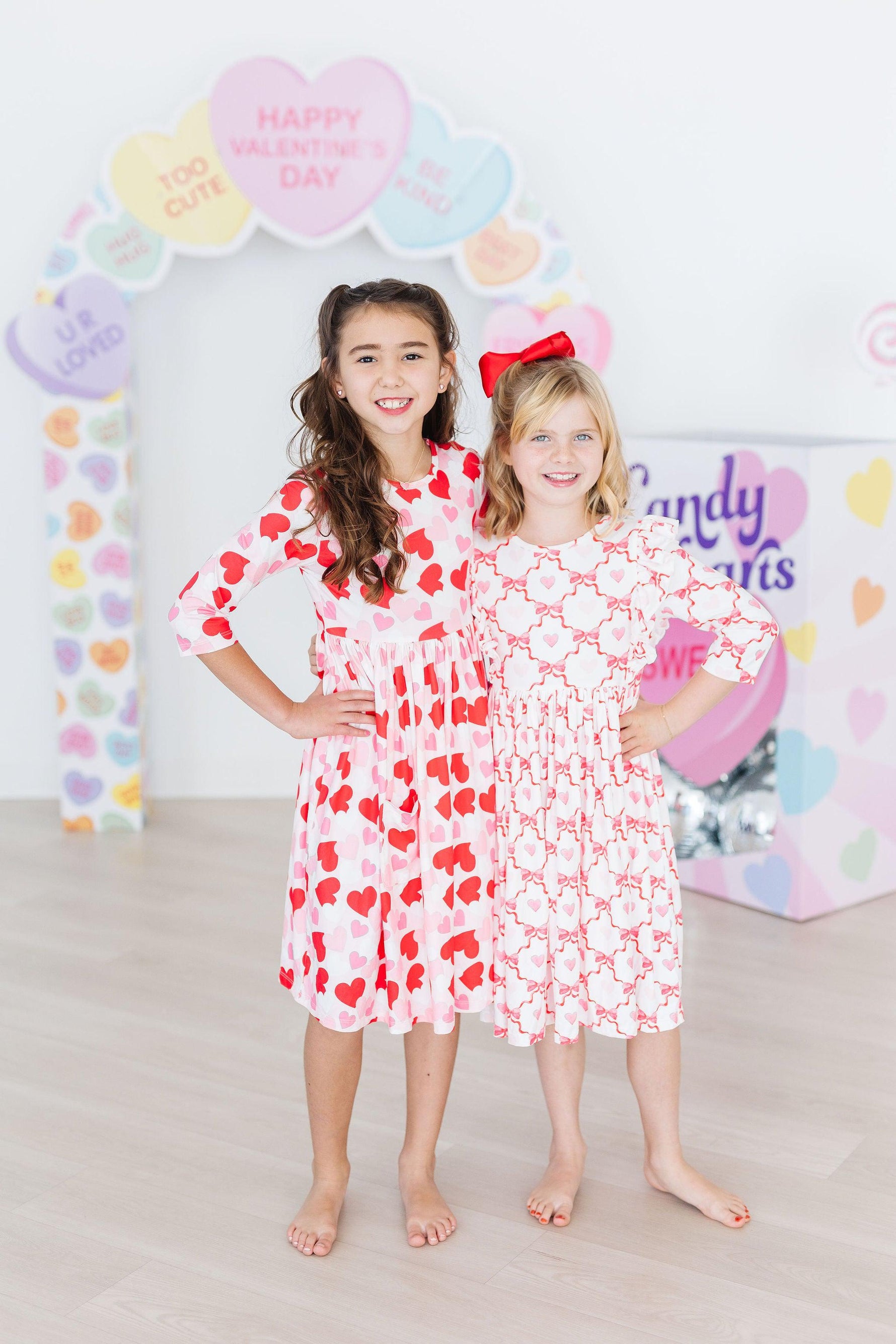 Lovebug 3/4 Sleeve Ruffle Twirl Dress - Image 7