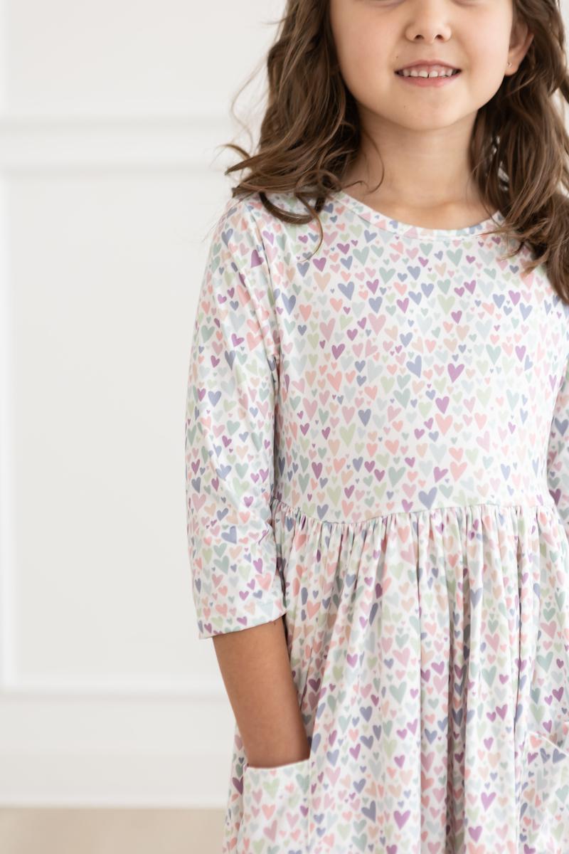One in a Million 3/4 Sleeve Pocket Twirl Dress - Image 3
