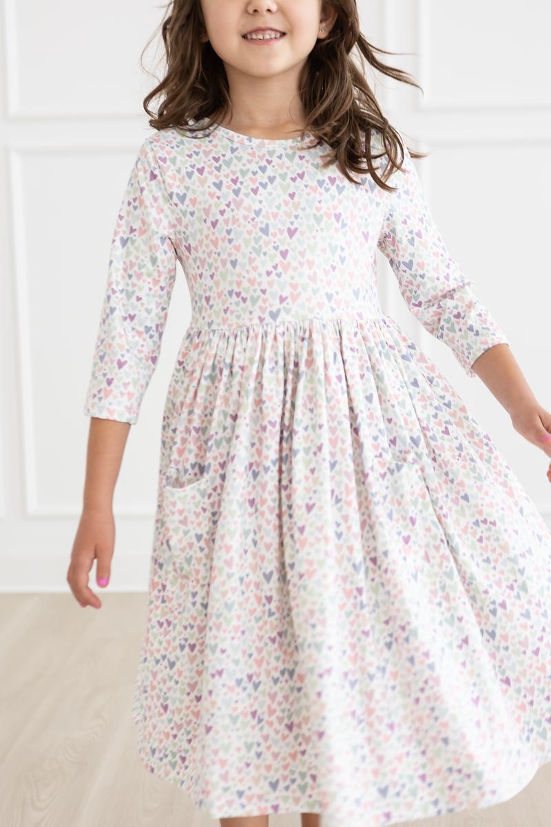 One in a Million 3/4 Sleeve Pocket Twirl Dress - Image 4