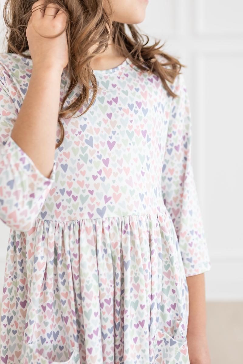 One in a Million 3/4 Sleeve Pocket Twirl Dress - Image 5