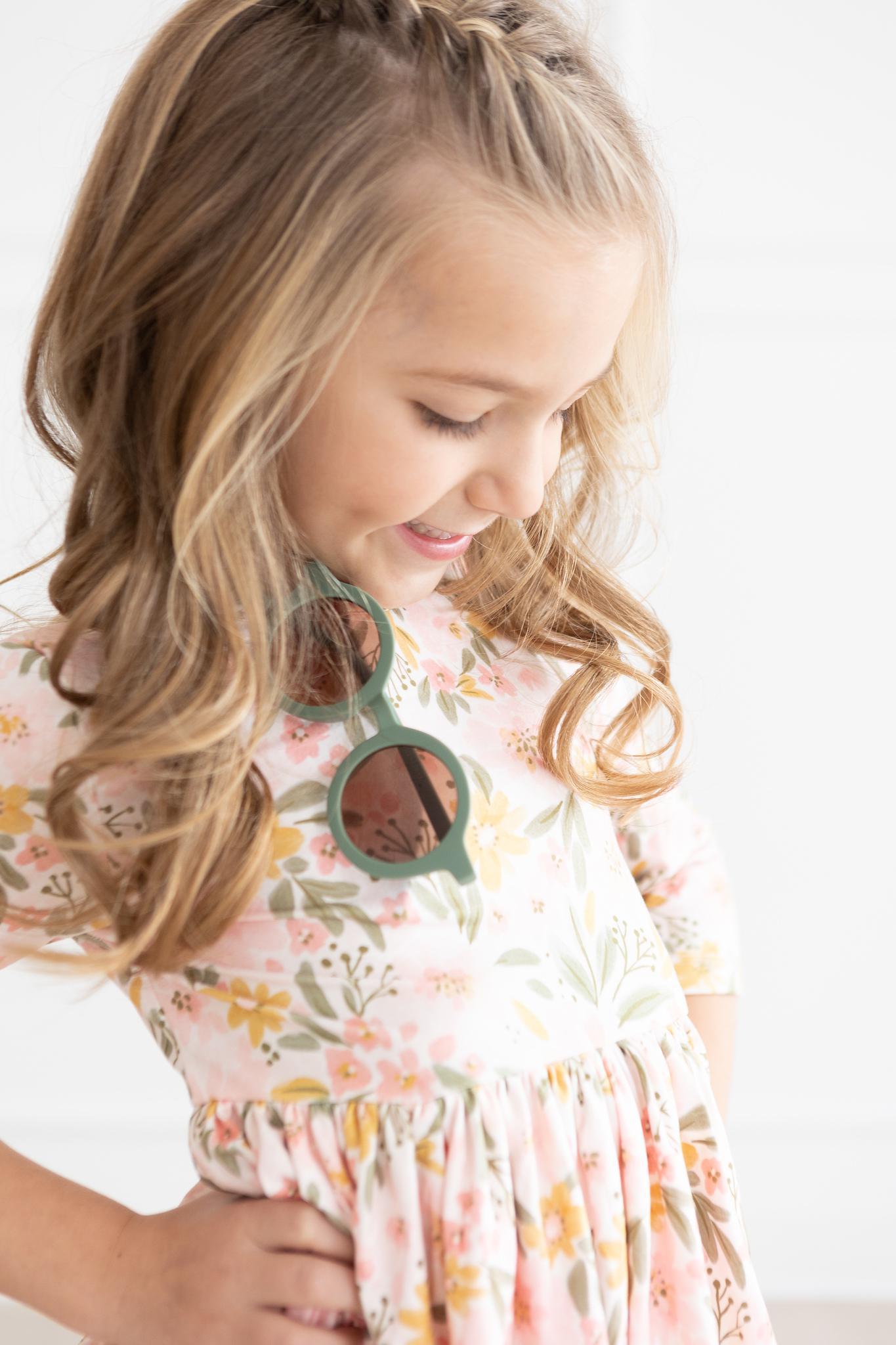 Pretty Peachy 3/4 Sleeve Pocket Twirl Dress - Image 9