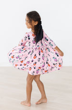 Purr-fectly Spooky 3/4 Sleeve Pocket Twirl Dress - Image 6