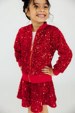 Red Velvet Sequin Jacket - Image 4