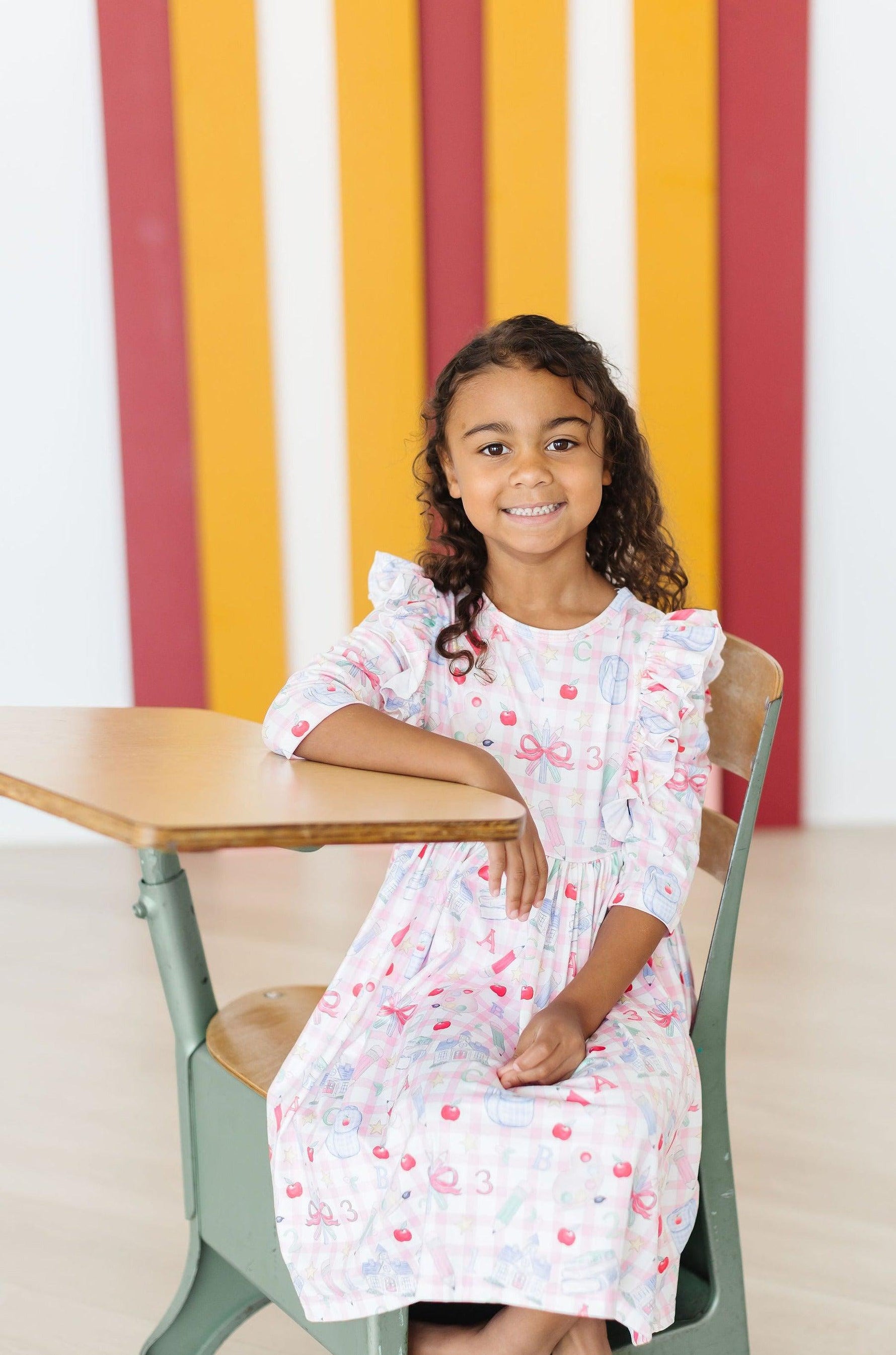 School Days 3/4 Ruffle Twirl Dress - Image 7