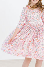 Springtime Bunnies 3/4 Sleeve Pocket Twirl Dress - Image 7