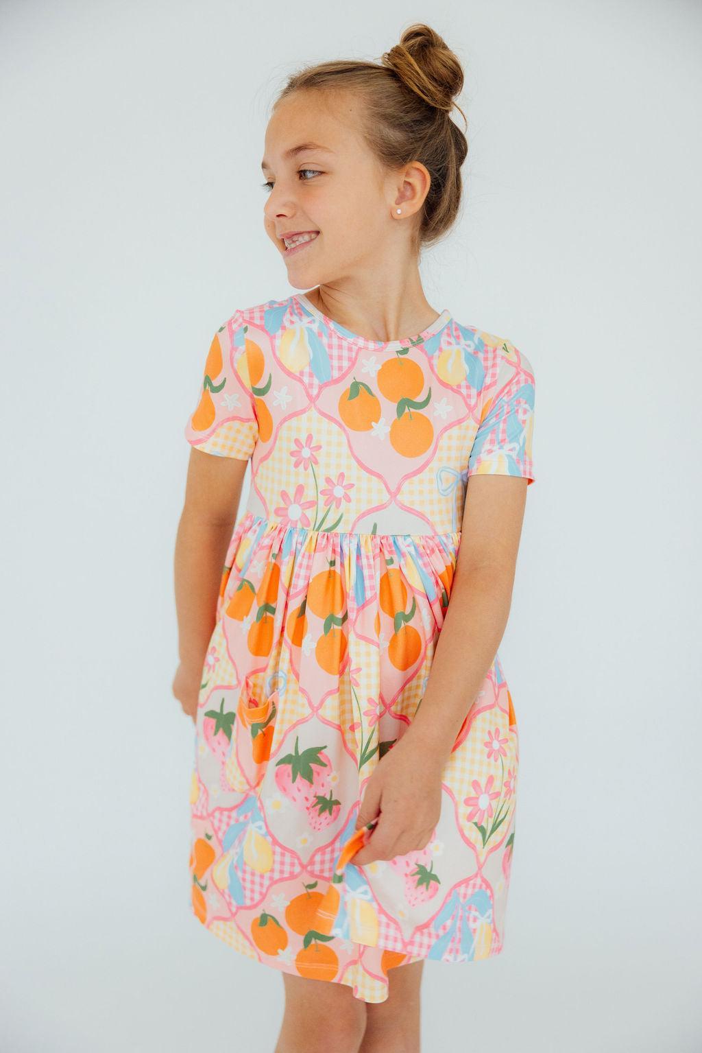 Summer Picnic S/S Pocket Twirl Dress - Image 3