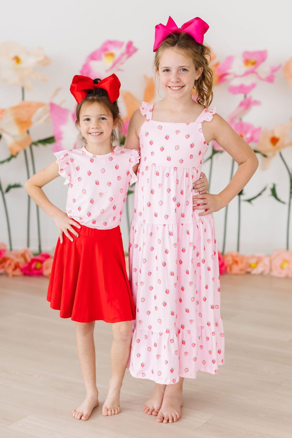 Sweet Strawberries Ruffle Maxi Dress - Image 2