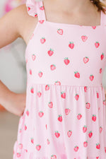Sweet Strawberries Ruffle Maxi Dress - Image 4